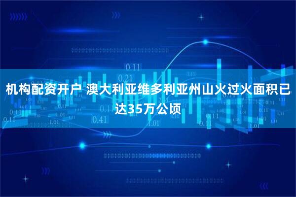 机构配资开户 澳大利亚维多利亚州山火过火面积已达35万公顷